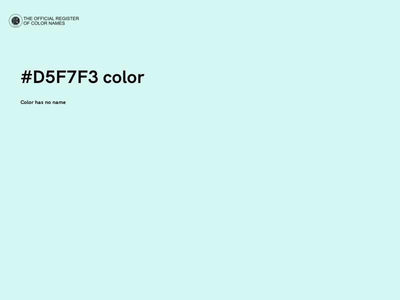 #D5F7F3 color image
