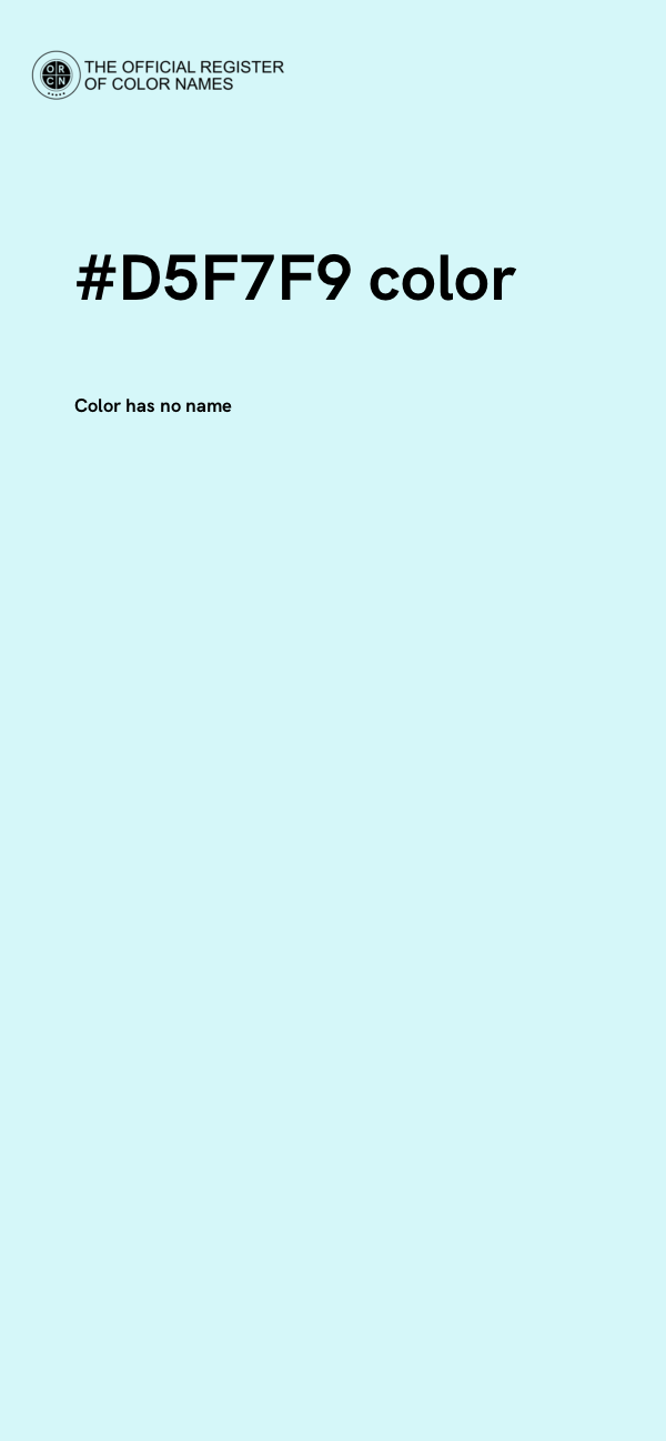 #D5F7F9 color image