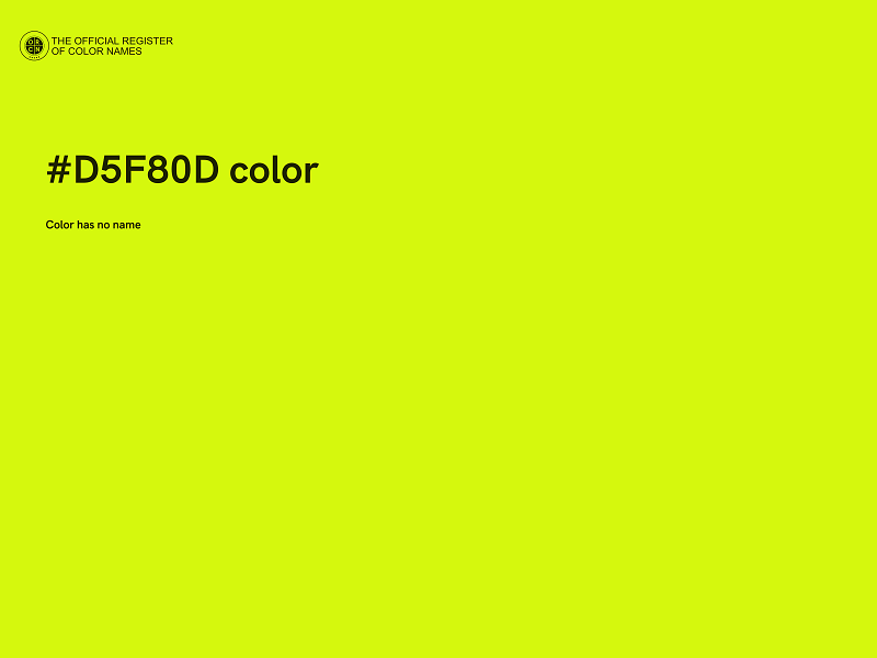 #D5F80D color image