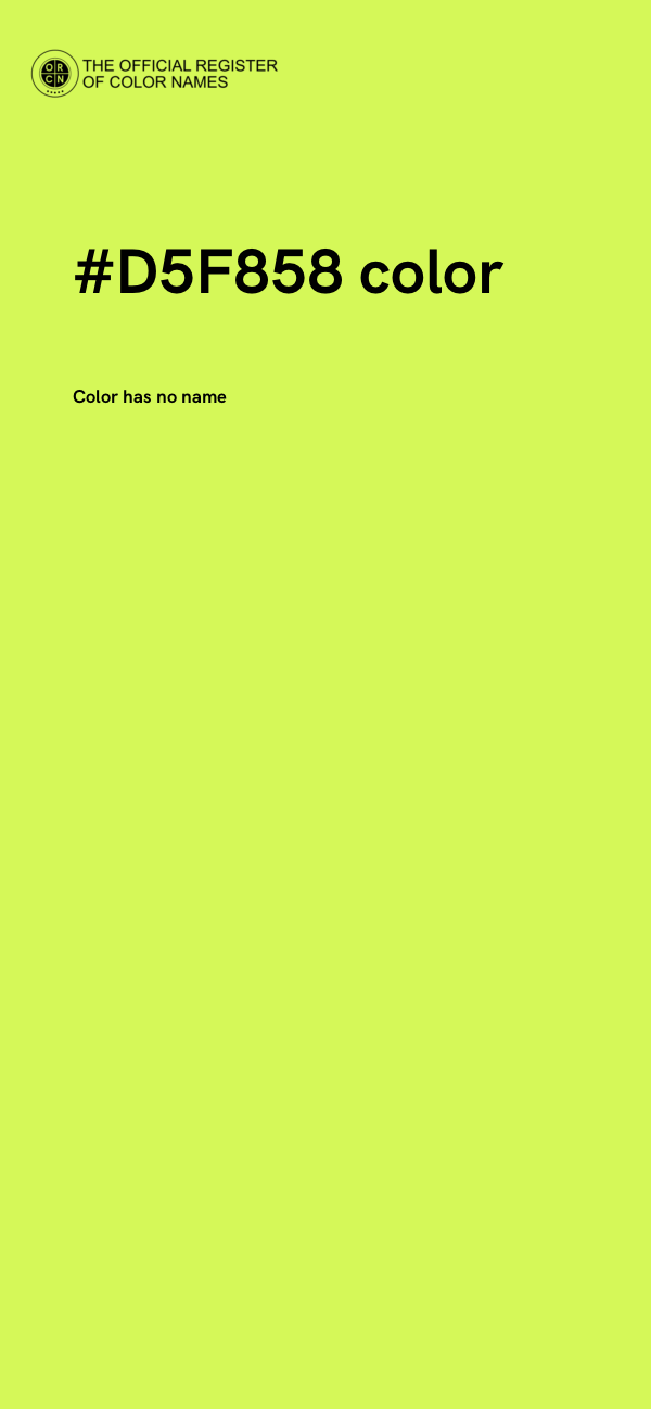#D5F858 color image