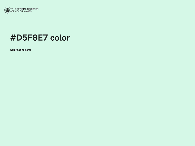 #D5F8E7 color image