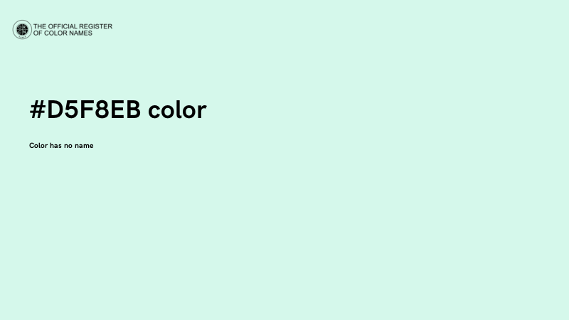 #D5F8EB color image
