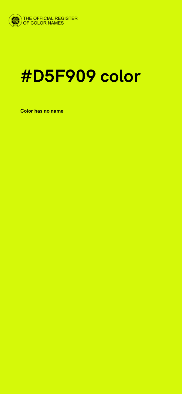 #D5F909 color image