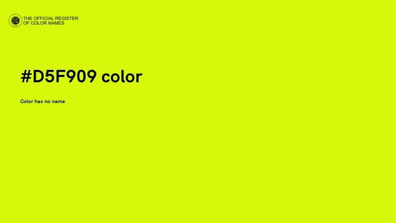 #D5F909 color image