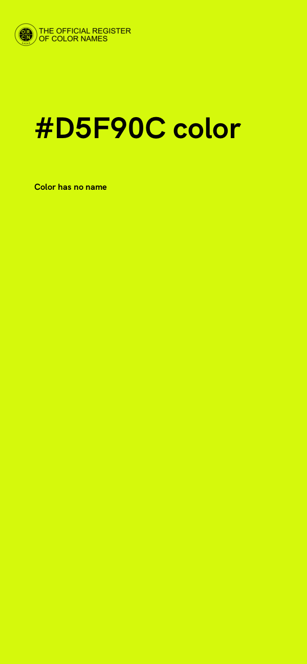 #D5F90C color image