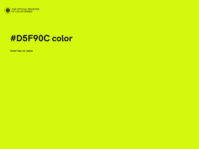 #D5F90C color image
