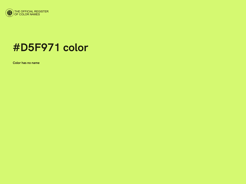 #D5F971 color image