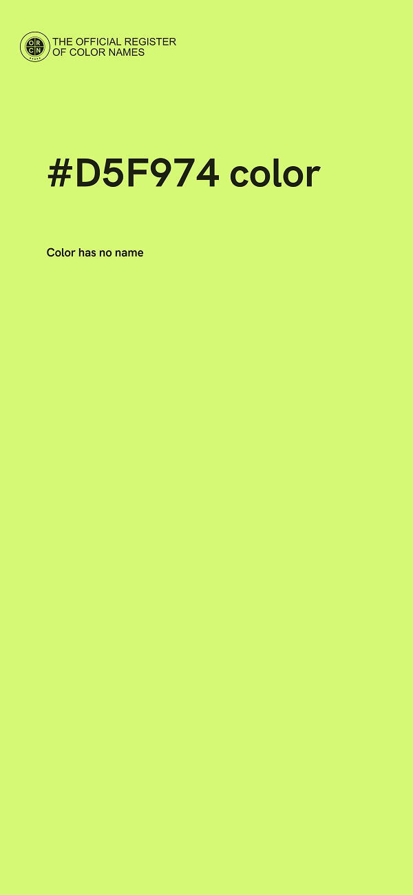 #D5F974 color image