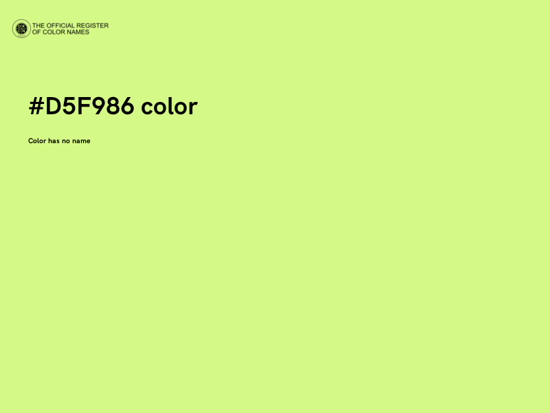 #D5F986 color image