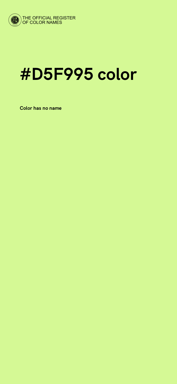 #D5F995 color image