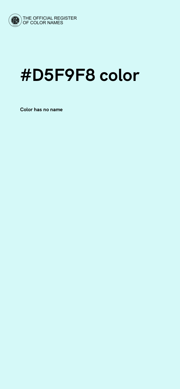 #D5F9F8 color image