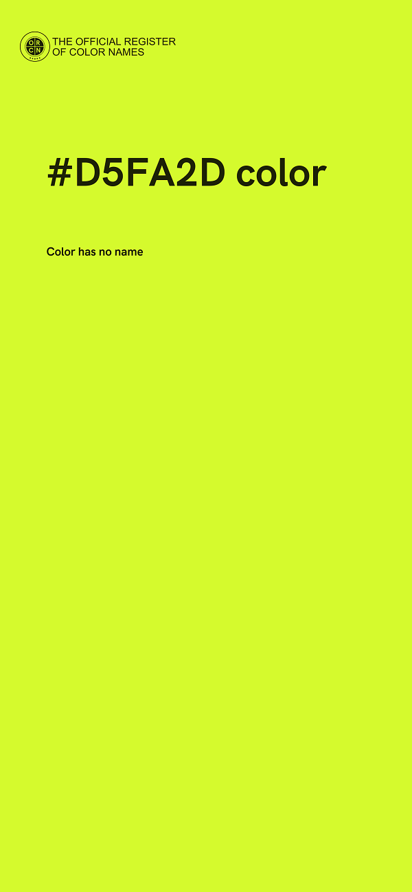 #D5FA2D color image