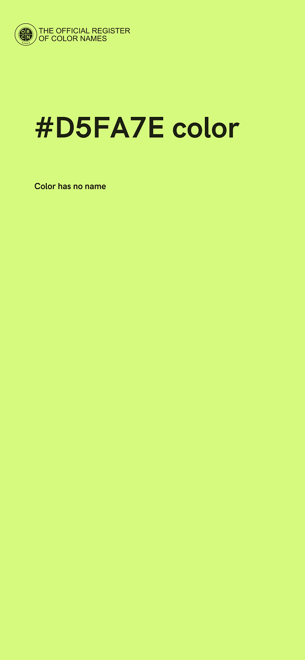 #D5FA7E color image