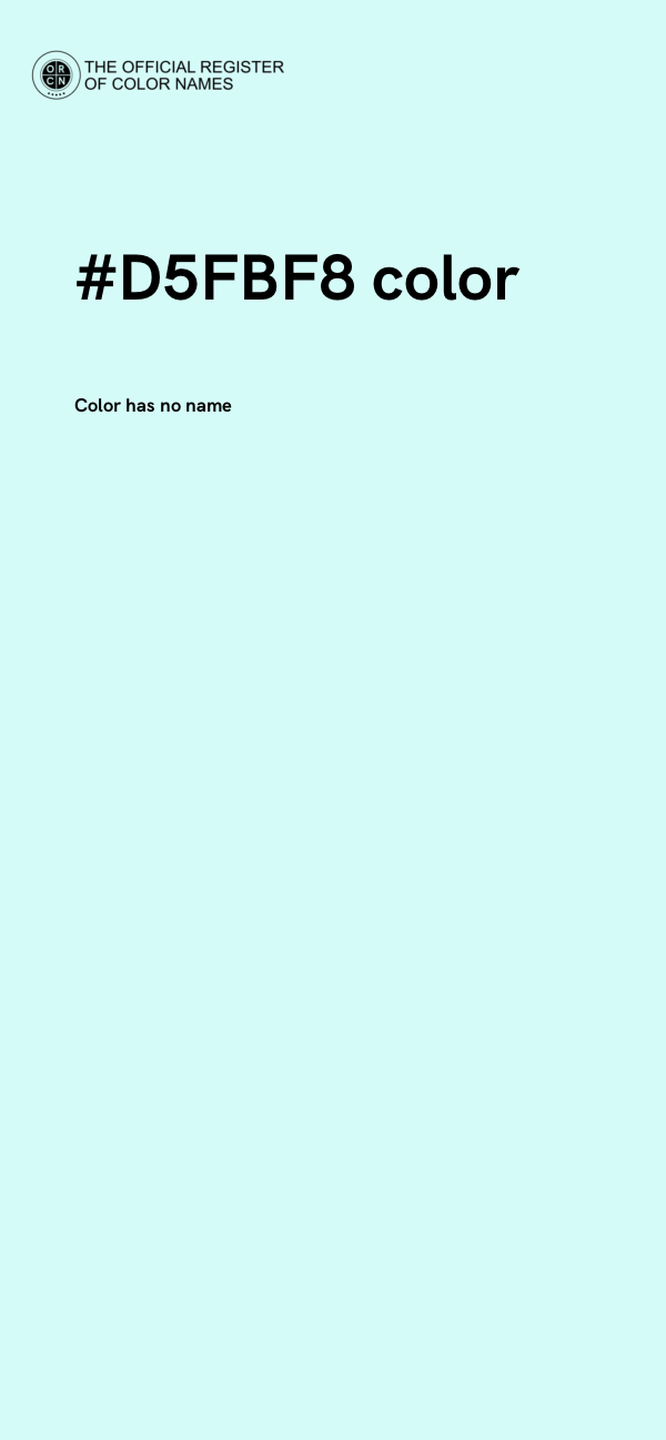 #D5FBF8 color image