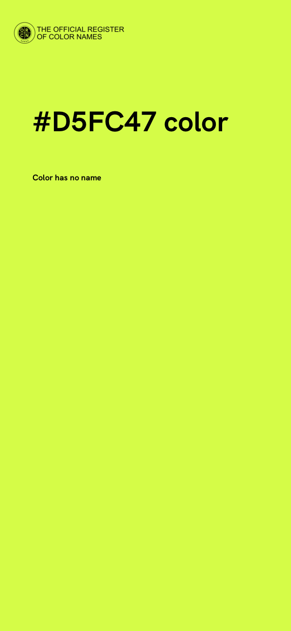 #D5FC47 color image