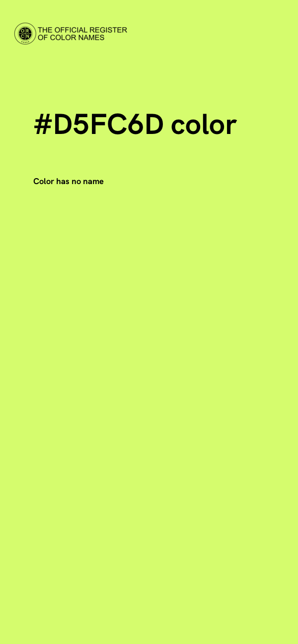 #D5FC6D color image