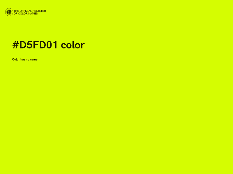 #D5FD01 color image