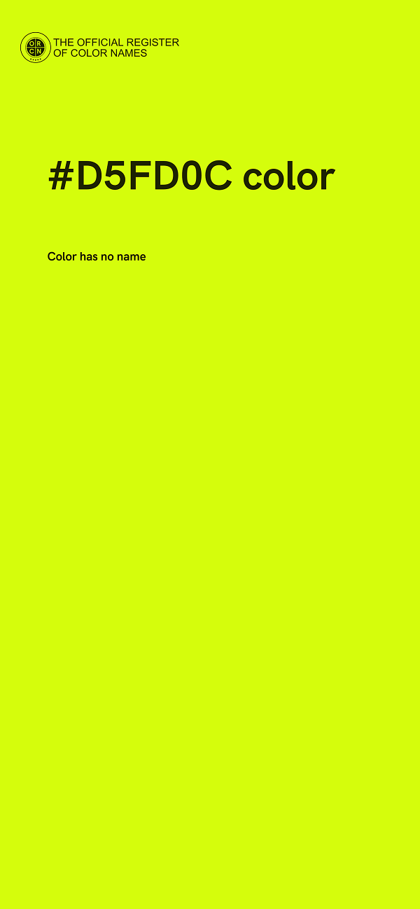 #D5FD0C color image