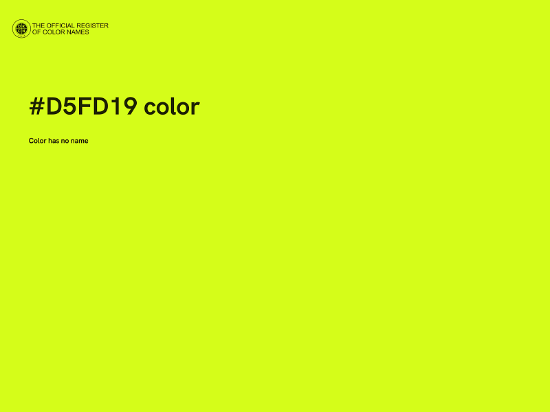 #D5FD19 color image