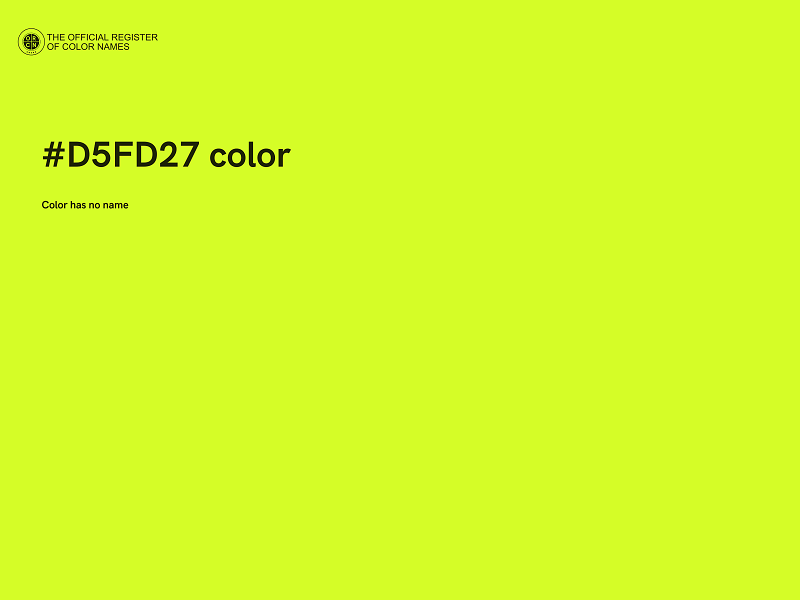 #D5FD27 color image