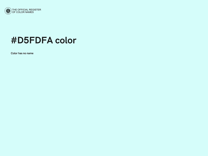 #D5FDFA color image