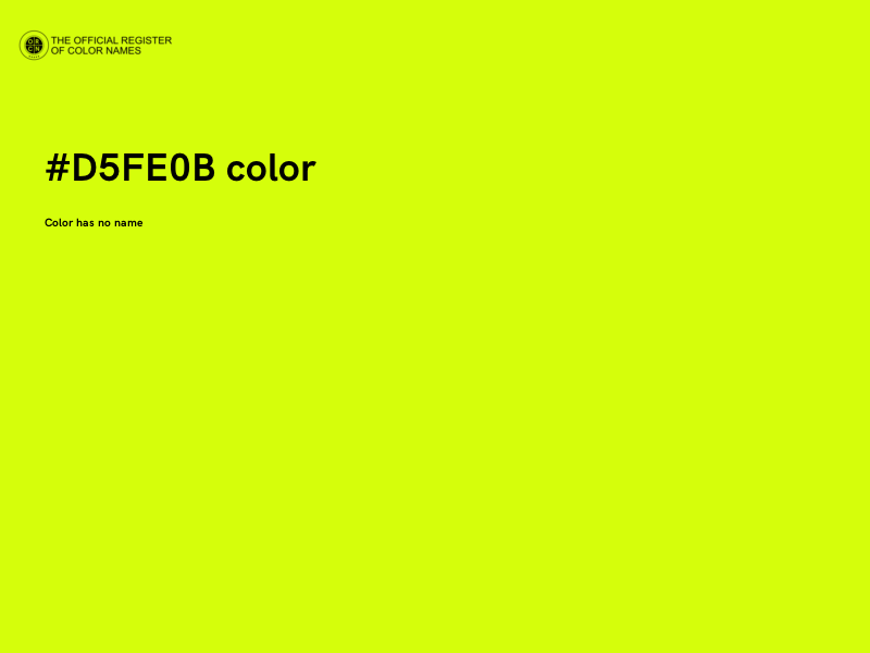 #D5FE0B color image