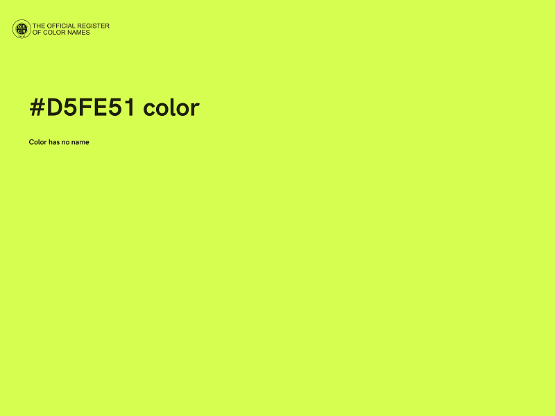 #D5FE51 color image