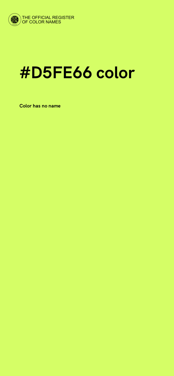 #D5FE66 color image