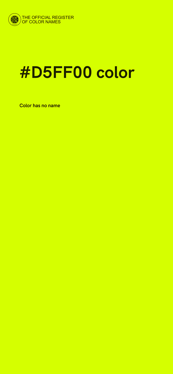#D5FF00 color image