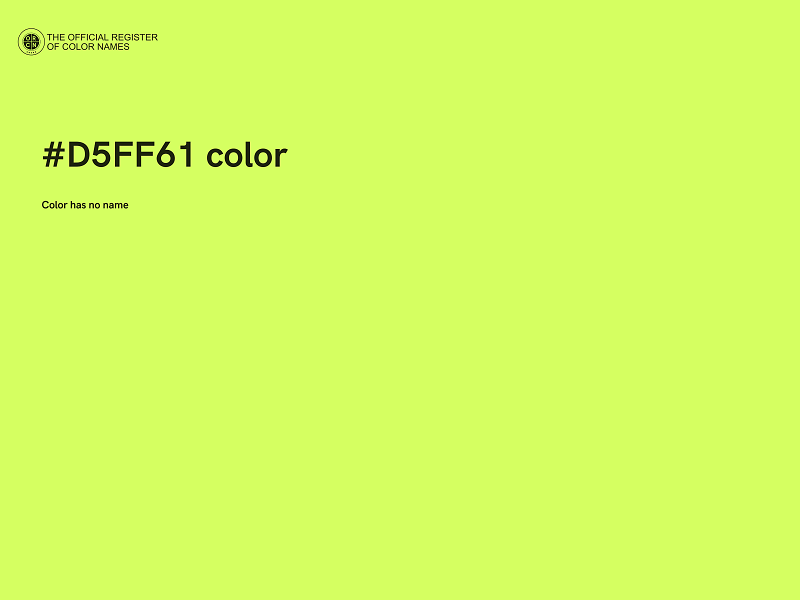 #D5FF61 color image