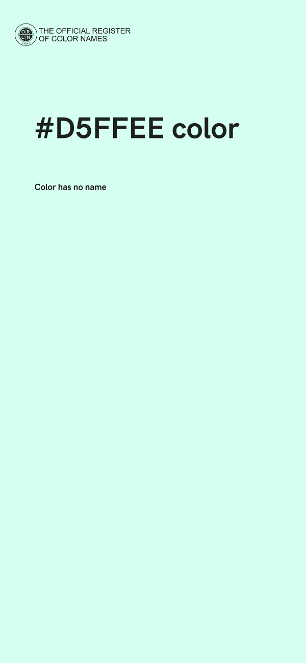 #D5FFEE color image