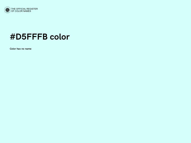 #D5FFFB color image