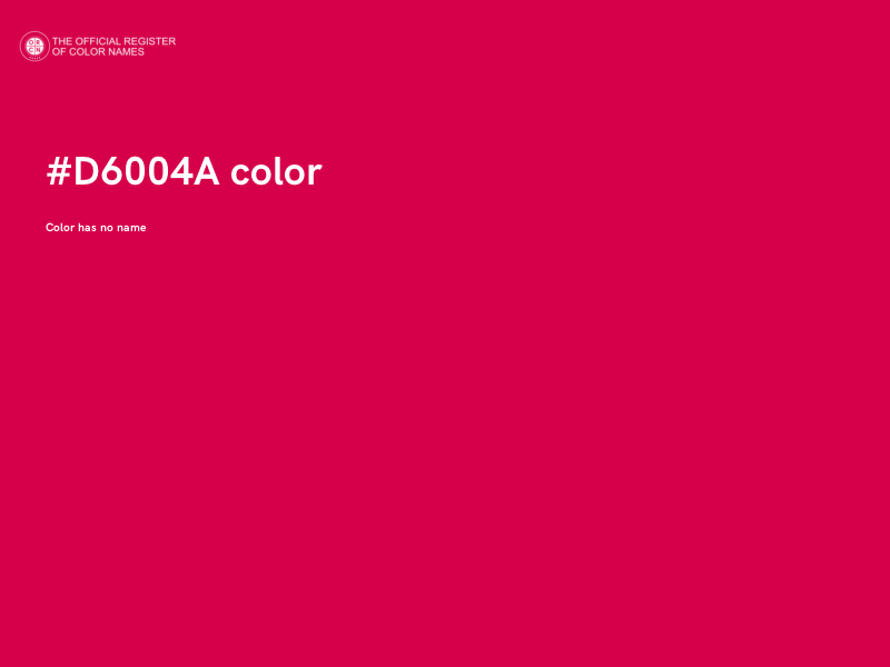 #D6004A color image