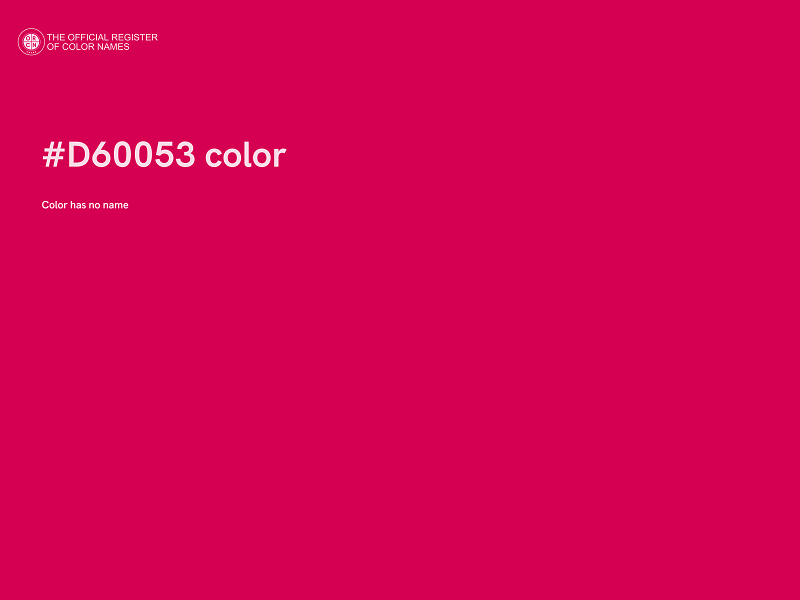 #D60053 color image
