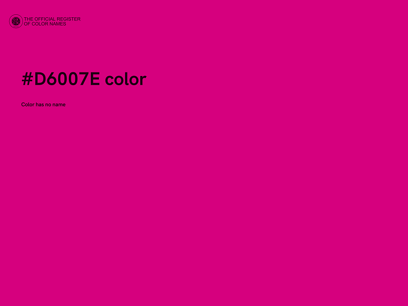 #D6007E color image