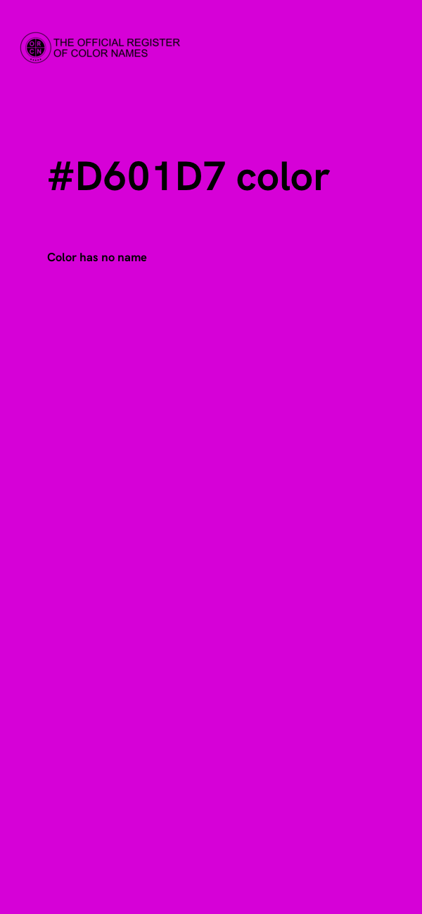 #D601D7 color image