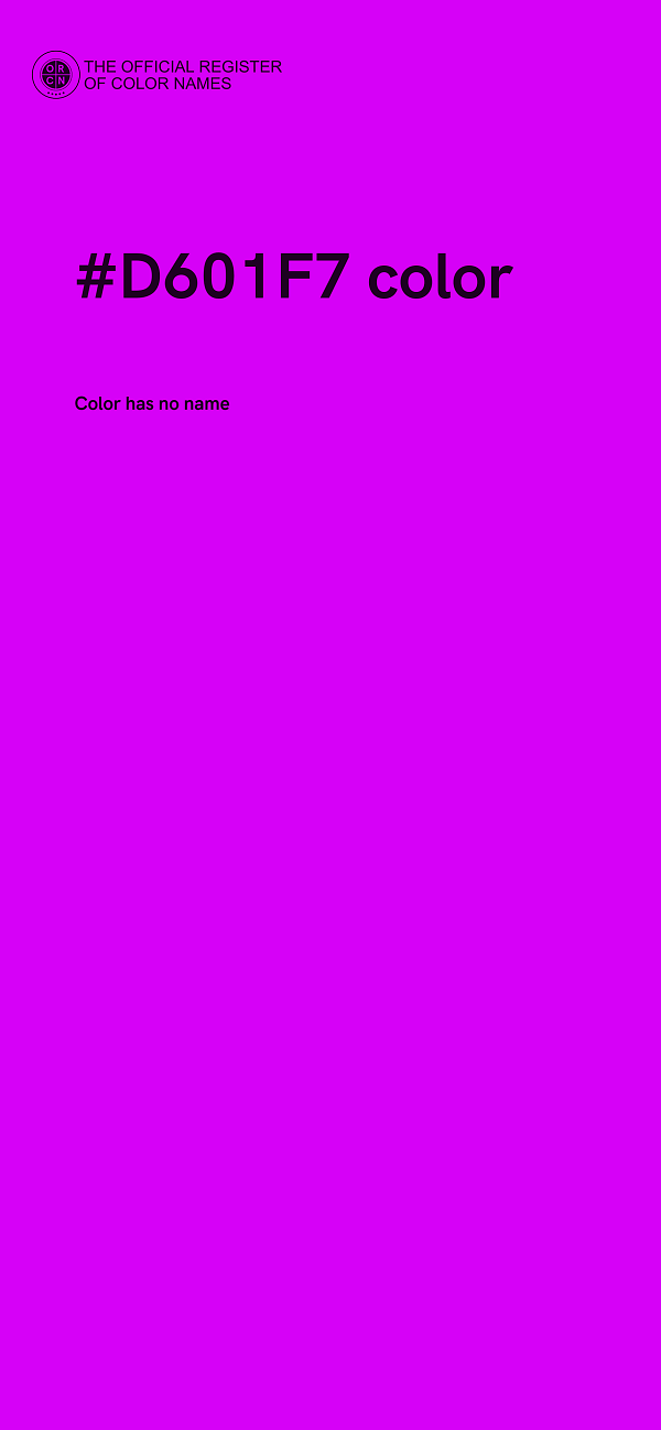 #D601F7 color image