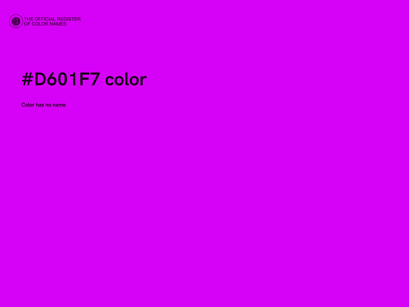 #D601F7 color image