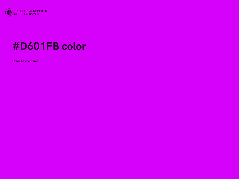 #D601FB color image