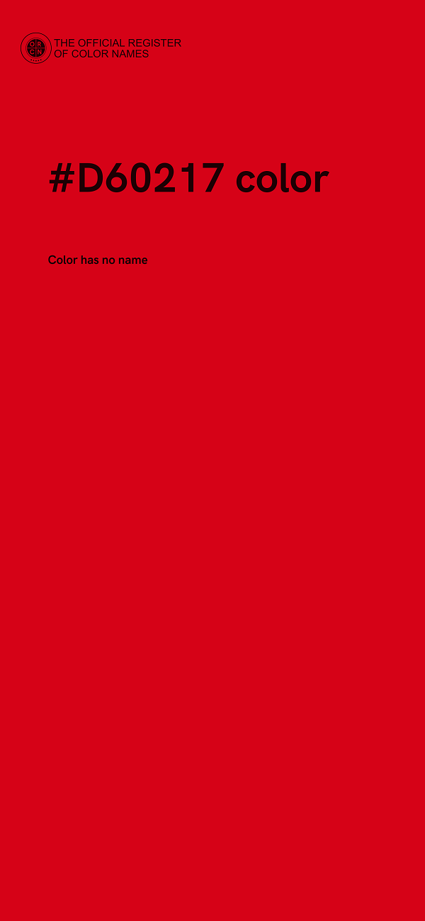 #D60217 color image