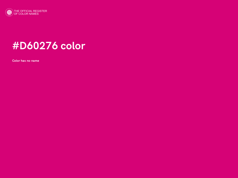 #D60276 color image