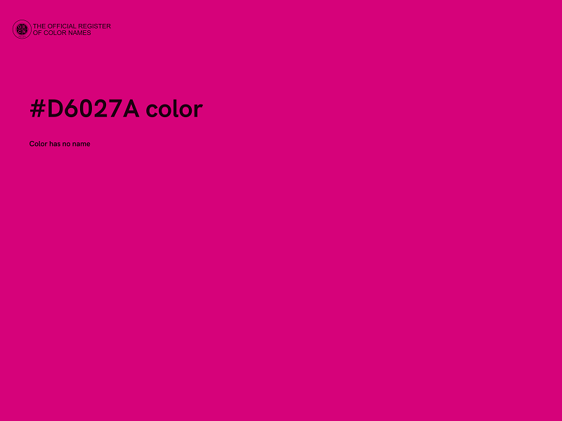 #D6027A color image