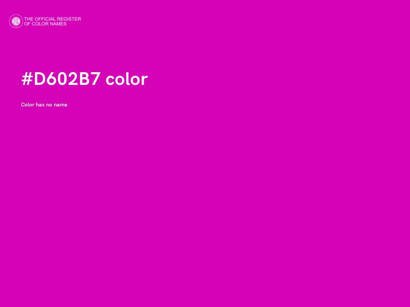 #D602B7 color image