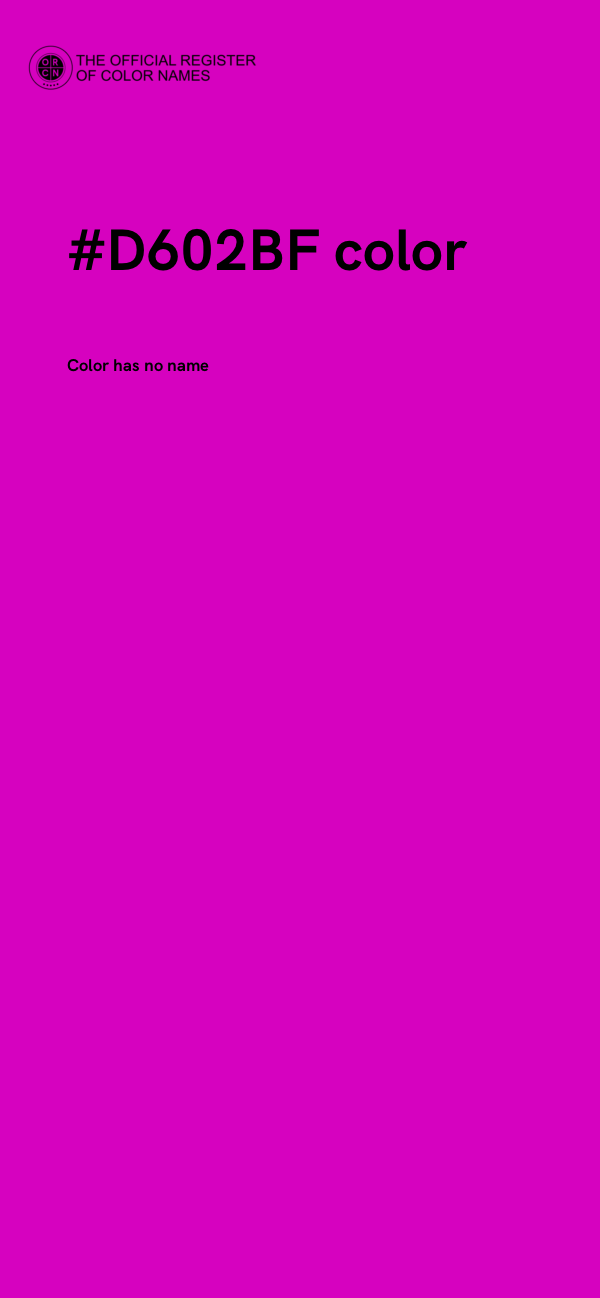 #D602BF color image