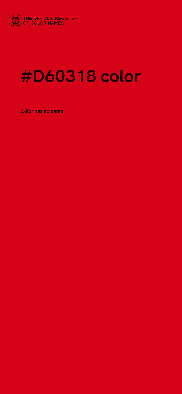 #D60318 color image
