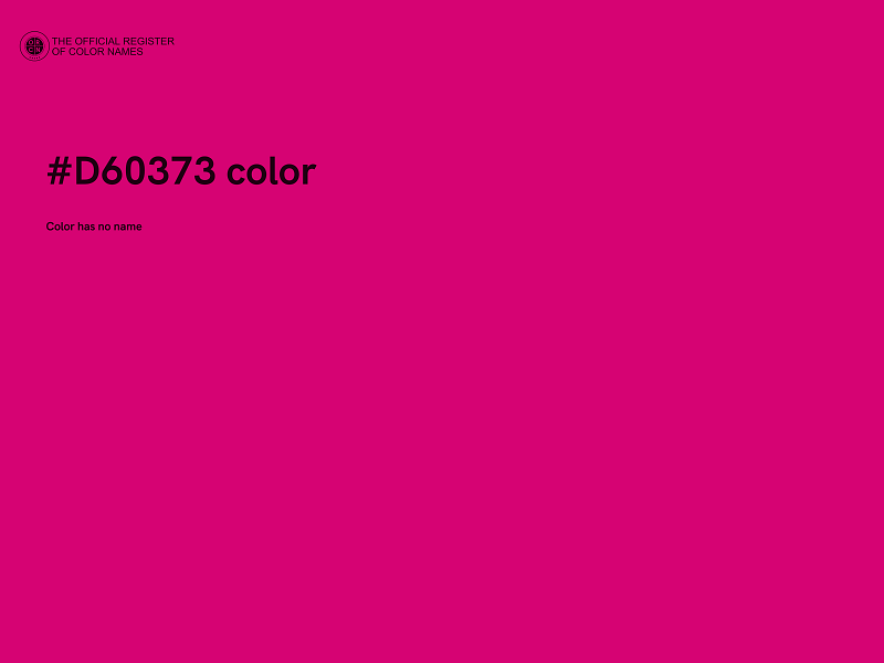 #D60373 color image