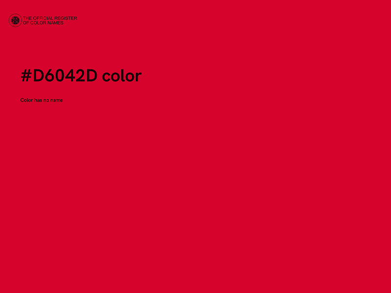 #D6042D color image