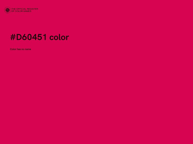 #D60451 color image