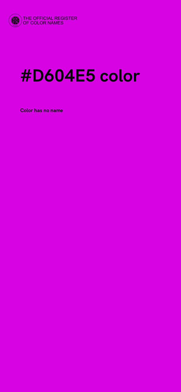 #D604E5 color image