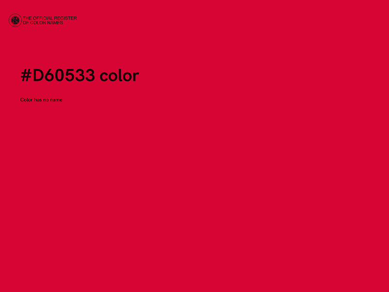 #D60533 color image